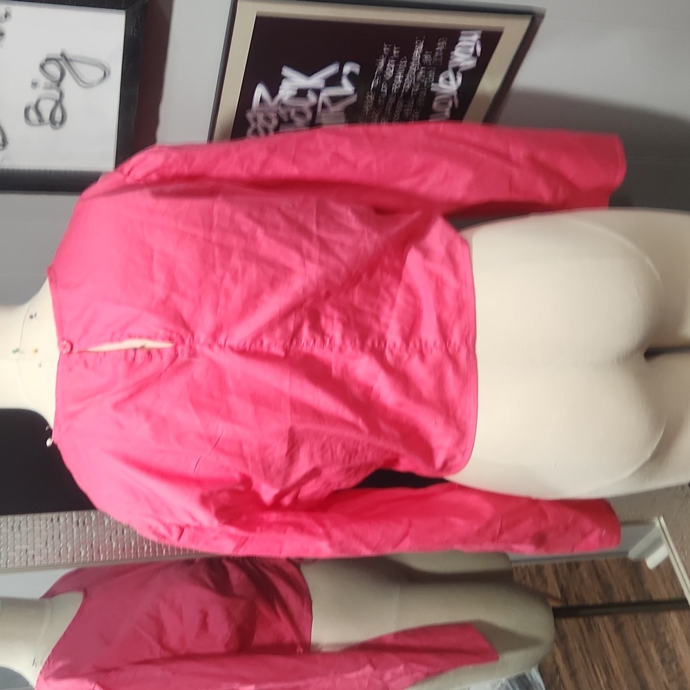 Pink Top with Front Drawstring - Picture 2 of 5
